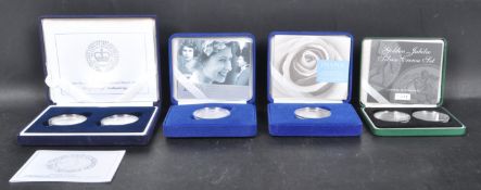 COLLECTION OF SIX SILVER PROOF COINS