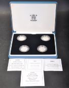 ROYAL MINT SILVER PROOF PIEDFORT COIN SET