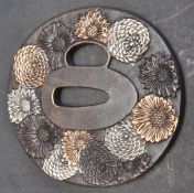 A VINTAGE STYLE BRONZE TSUBA