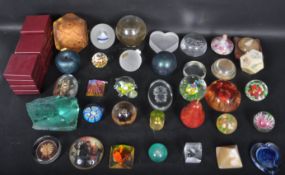 LARGE COLLECTION OF PAPERWEIGHTS