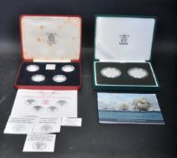 2005 200TH ANNIVERSARY OF TRAFALGAR UK SILVER PROOF COMMEMORATIVE 2 CON SET
