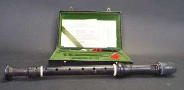 20TH CENTURY MOECK ROTTENBURG EBONY RECORDER MODEL 539