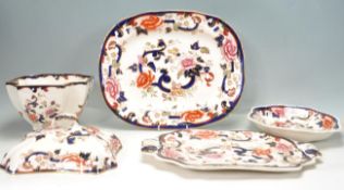FOUR PIECES OF MASON'S MANDALAY PATTERN CERAMICS