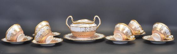 EARLY 19TH CENTURY LATE GEORGIAN PORCELAIN TEA SET