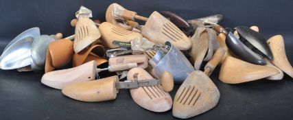 LARGE SELECTION OF WOODEN AND METAL SHOE LASTS