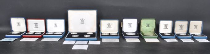 COLLECTION OF LATE 20TH CENTURY SILVER PROOF COINS