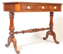 19TH CENTURY VICTORIAN MAHOGANY LADIES WRITING TABLE