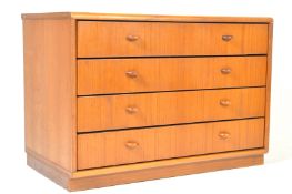 MID 20TH CENTURY TEAK DANISH INSPIRED CHEST OF DRAWERS