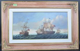 MELIS - LARGE MARITIME OIL ON CANVAS PAINTING