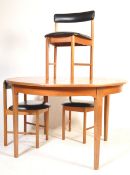 1960’S MCINTOSH TEAK WOOD DINING TABLE & THREE CHAIRS