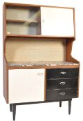 MID 20TH CENTURY TEAK & MELAMINE ROOM UNIT / WALL UNIT