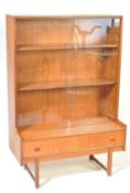 1960’S TEAK WOOD DISPLAY CABINET / BOOKCASE BY TURNIDGE OF LONDON
