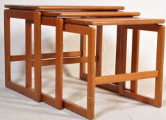 20TH CENTURY TEAK WOOD NEST OF TABLES BY MCINTOSH