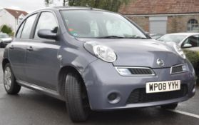 NISSAN MICRA 1.2 ACENTA 2008 MODEL 5 DOOR