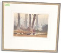PETER ATKIN - WINTER WOOD 1982 WATER COLOUR PAINTING