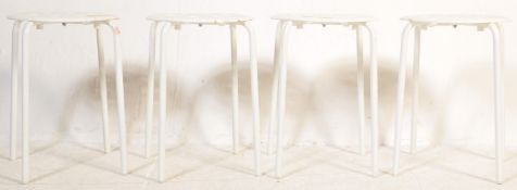 MATCHING SET OF FOUR CONTEMPORARY STOOLS