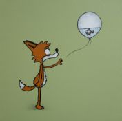 MAU MAU (BRITISH) FOX WITH BALLOON AND FISH, 2021