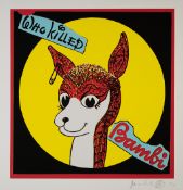 JAMIE REID (BRITISH, B.1947) WHO KILLED BAMBI? 2021