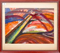 ATTRIBUTED TO ANTOINE MORTIER - MID 20TH CENTURY ABSTRACT PAINTING