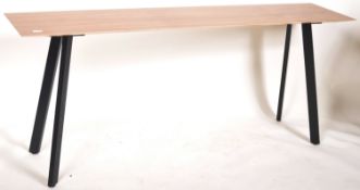CONTEMPORARY MODERNIST MINIMALIST OAK CONSOLE TABLE