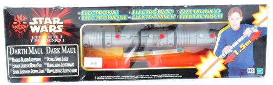 STAR WARS - VINTAGE HASBRO DARTH MAUL DOUBLE BLADED LIGHTSABER