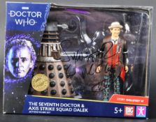 DOCTOR WHO - SYLVESTER MCCOY - AUTOGRAPHED ACTION FIGURE