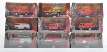 COLLECTION OF ATLAS EDITIONS DIECAST FIRE ENGINES