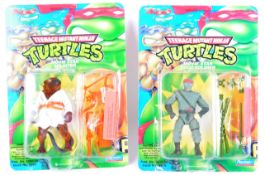 TWO VINTAGE PLAYMATES TEENAGE MUTANT NINJA TURTLES ACTION FIGURES