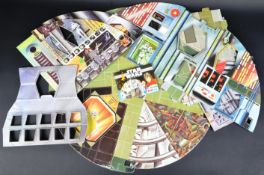 STAR WARS - VINTAGE PALITOY CARDBOARD DEATH STAR PLAYSET PANELS