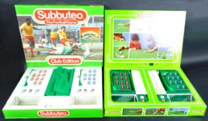 TWO ORIGINAL VINTAGE SUBBUTEO TABLE TOP FOOTBALL GAME SETS