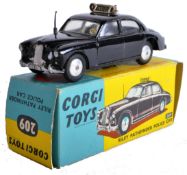 ORIGINAL VINTAGE CORGI TOYS DIECAST MODEL POLICE CAR