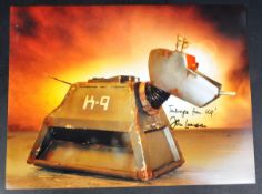 DOCTOR WHO – K9 – JOHN LEESON AUTOGRAPHED 16X12
