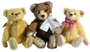 COLLECTION OF X3 GERMAN STEIFF TEDDY BEARS