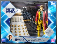 DOCTOR WHO - COLIN BAKER (6TH DOCTOR) - SIGNED ACTION FIGURE