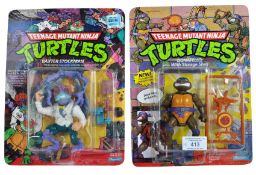 TEENAGE MUTANT NINJA TURTLES - TWO VINTAGE ACTION FIGURES