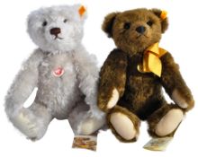 TWO ORIGINAL GERMAN STEIFF SOFT TOY TEDDY BEARS