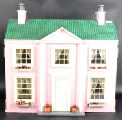 CHARMING VINTAGE HAND BUILT WOODEN DOLLS HOUSE