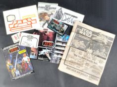 STAR WARS - COLLECTION OF ORIGINAL VINTAGE EPHEMERA / PAPERWORK