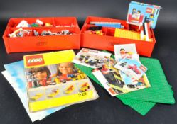 COLLECTION OF ASSORTED VINTAGE LEGOLAND BRICKS & MINIFIGURES