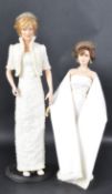 TWO FRANKLIN MINT PRINCESS DIANA & JACKIE KENNEDY PORCELAIN DOLLS