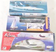 COLLECTION OF X3 VINTAGE RADIO CONTROLLED RC BOATS