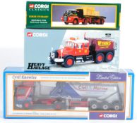 COLLECTION OF X3 CORGI DIECAST MODEL TRUCKS AND LORRIES