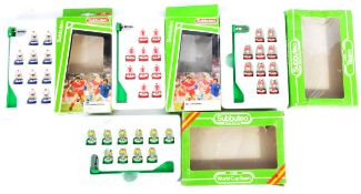 COLLECTION OF X4 VINTAGE SUBBUTEO TABLE TOP FOOTBALL TEAMS
