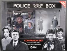 DOCTOR WHO - THE FIRST DOCTOR - AUTOGRAPHED ACTION FIGURE SET