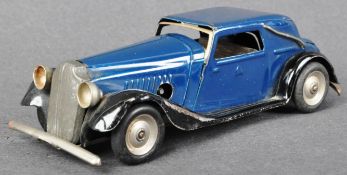 VINTAGE TRIANG MINIC TINPLATE CLOCKWORK MODEL SALOON CAR