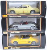 COLLECTION OF X3 MAISTO SPECIAL EDITION 1/18 SCALE DIECAST MODELS