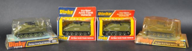 COLLECTION OF X4 VINTAGE DINKY TOYS DIECAST MILITARY MODELS