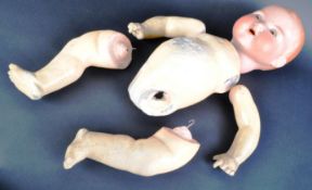 EARLY 20TH CENTURY GERMAN ARMAND MARSEILLE BISQUE HEADED DOLL