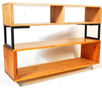 TWO CONTEMPORARY MODERNIST MINIMALIST MEDIA UNITS