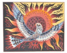 VINTAGE 20TH CENTURY CIRCA 1970S PHOENIX NEEDLEPOINT